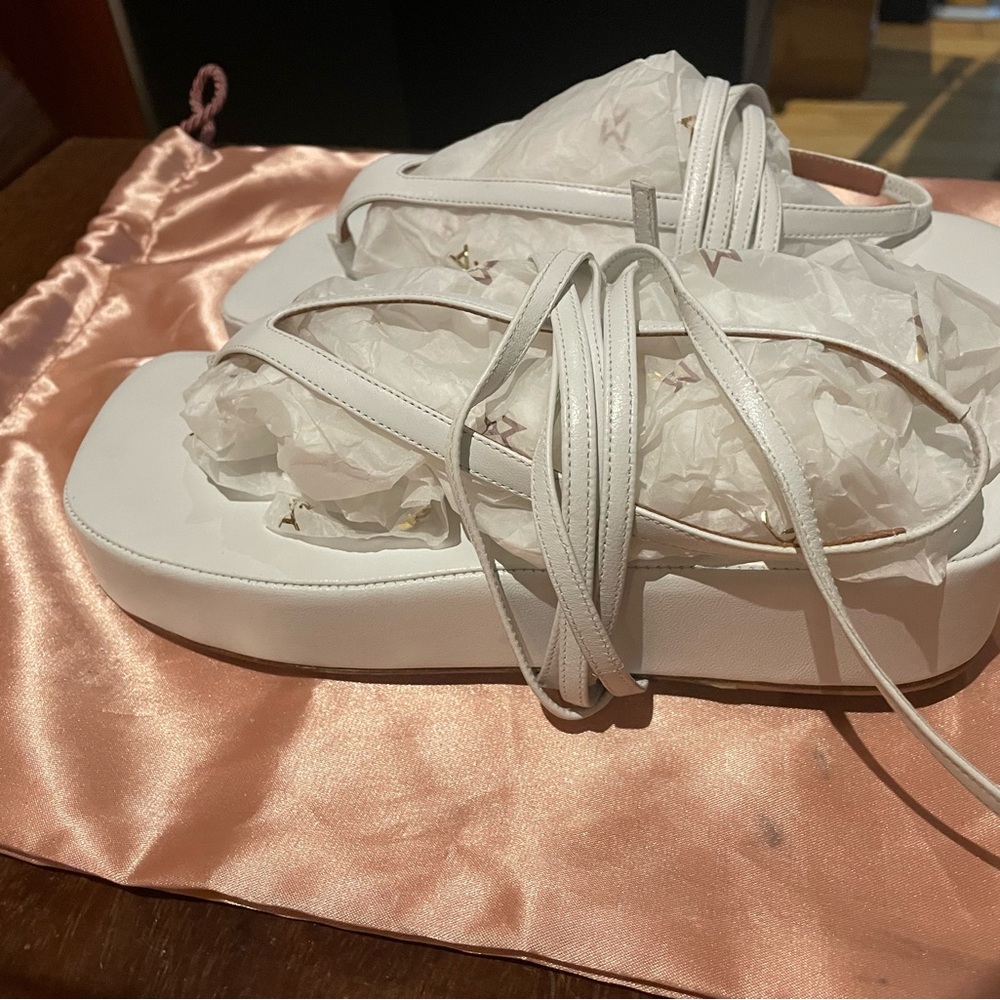 Amina Muaddi Jamie Sandals - Picture 2 of 4